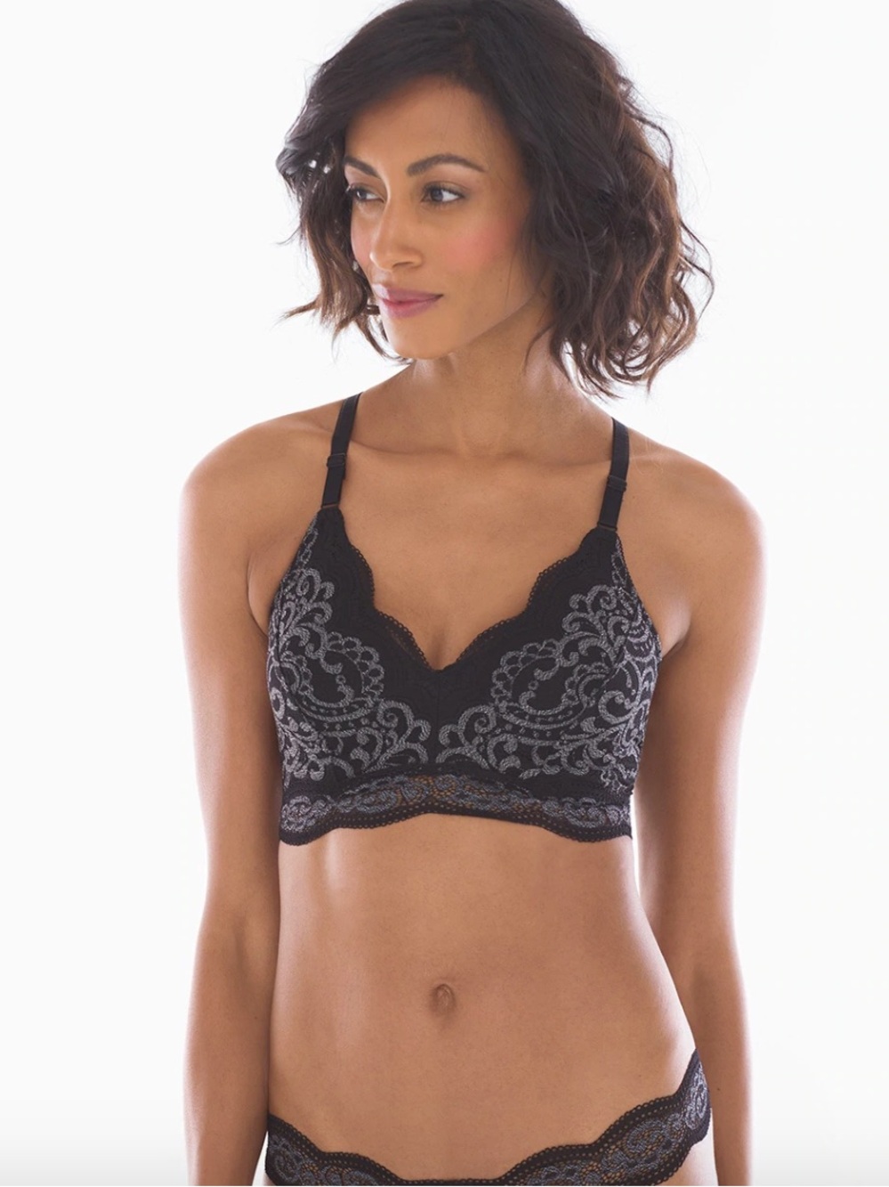 Soma Enbliss Lace Bralette Black